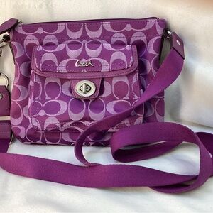 Coach Violet Patterned Crossbody Bag